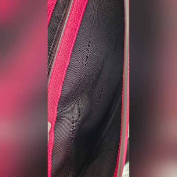 Coach Pink Leather Two Toned Cassie Bag - Picture 8 of 12